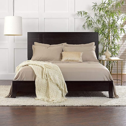 Pure Bamboo Twin XL Sheets, Genuine 100% Organic Viscose Derived from Bamboo Bed Sheet Set, Luxuriously Soft & Cooling, Double Stitching, 2 Year Quality Promise (Twin XL, Sand)