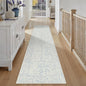2x10 Blue Runner Rug Hallway Non Slip Kitchen Vintage Distressed Long Carpet Indoor Machine Washable Retro Floral Bedroom Accent Throw Rug for Office Laundry Bathroom Dining Living Room