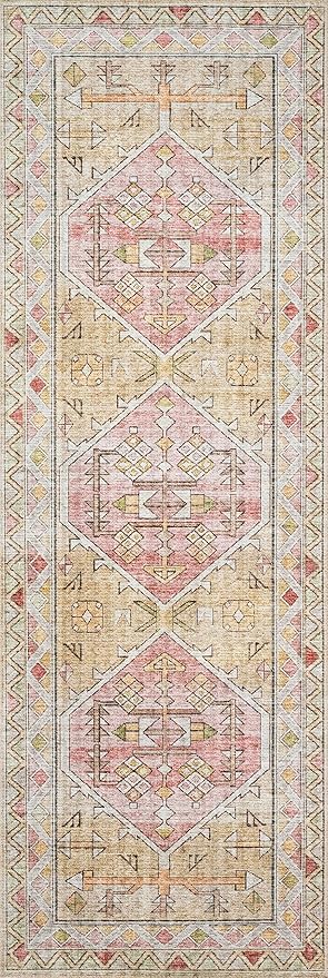 Loloi Skye Collection SKY-04 Gold/Blush 9'-0" x 12'-0" Area Rug