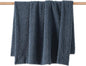 HiEnd Accents Teddy Throw Blanket, 60x90 inch, Midnight Blue, Boucle Throw Blanket, Soft Cozy Fluffy Classic Chic Casual Heavy Blanket, Modern Rustic Plush Comfy Warm Blanket for Bed, Sofa