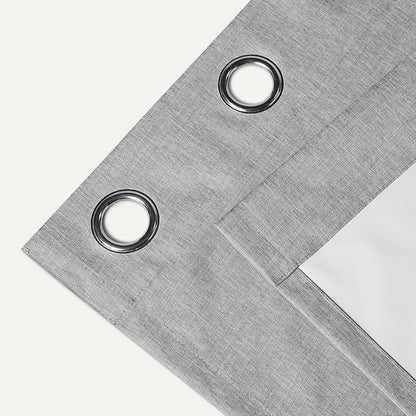 Amazon Basics 100% Blackout Curtains with Grommets, 2 Panels, 52 x 96 Inches, Dark Gray
