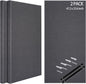 BUBOS 2 PCS Fabric Acoustic Panels,47.2''x23.6'' Decorative Sound Dampening Panels, Art Large Acoustic Wall Panels for Studios, Office, Home Theater,Max CavityPro Grey