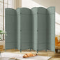 JOSTYLE Room Divider 6 Panel Divider Wall, 6ft Tall Divider for Room Separation, Folding Privacy Screen Panel, Portable Wooden Room Divider Panel, Freestanding Partition Screen, Grey