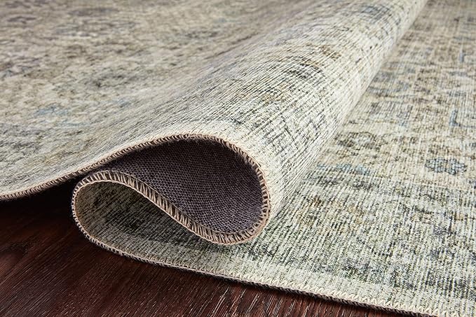 Loloi Skye Collection SKY-14 Natural/Sage 6'-0" x 6'-0" Round Area Rug