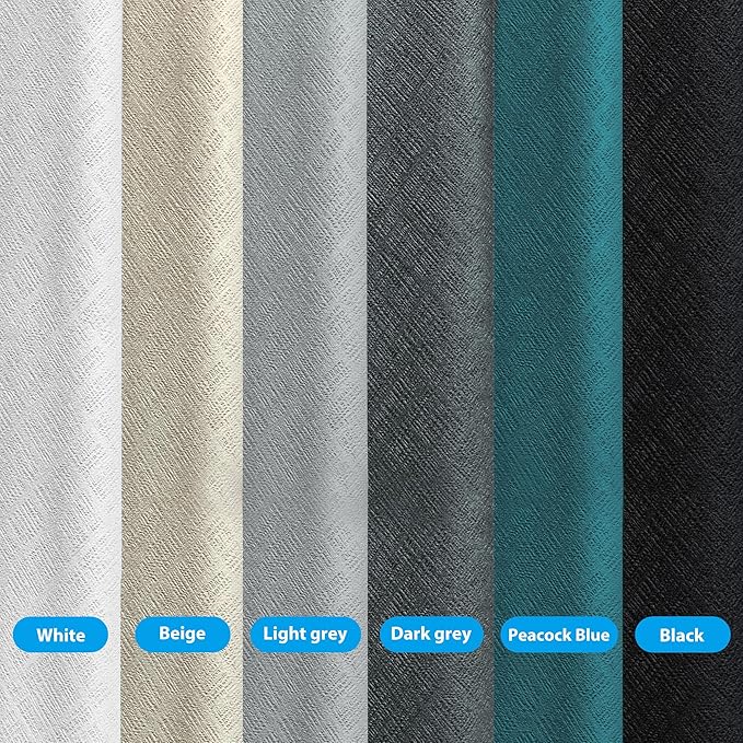 Room Divider Curtains Total Blackout Privacy Curtain Panel Room Thermal Insulated Noise Reduction Curtains for Bedroom Window Living Room Ceiling Track Curtain W 8.3 ft × H 7 ft Beige