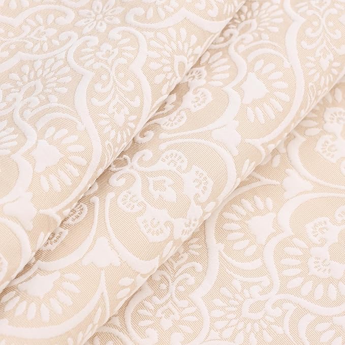Superior 3 Piece Bedspread Set, Home Bed Decor, Decorative Bed Spread, 2 Pillow Shams, Medium Weight Blanket, Floral Matelasse Coverlet, Bedding Essentials, Enzy Collection, King, Ivory