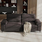88.97" Modern Sofa Couch for Living Room, Deep Seat Sofa with 8”Cushion, Comfy 2-Seater Chenille Loveseat Sofa with Convertible Armrest, Removable Sofa Cover, High Leg (Dark Gray)
