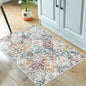 Lahome Moroccan Trellis Entryway Rug, 2x3 Kitchen Rugs Non Slip Washable, Non-Slip Indoor Door Mat Ultra-Thin, Small Throw Carpet for Bathroom Bedroom Entry, Aqua/Multi