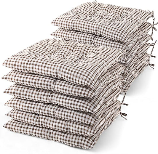 Geetery 12 Pcs Floor Pillows for Classroom Bulk Square Seating Cushions for Floor Chair School Kindergarten Reading Corner, 15.7'' Large Thick Meditation Cushions Yoga Nursery Daycare (Plaid Color)