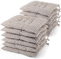 Geetery 12 Pcs Floor Pillows for Classroom Bulk Square Seating Cushions for Floor Chair School Kindergarten Reading Corner, 15.7'' Large Thick Meditation Cushions Yoga Nursery Daycare (Plaid Color)