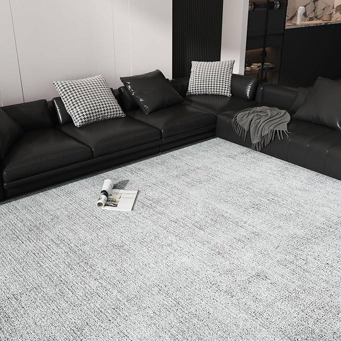 Area Rugs 6x9, Machine Washable Modern Soft Rugs for Living Room Floor Non-Slip Carpet for Nursery Bedroom Indoor Home Office Light Grey 6x9