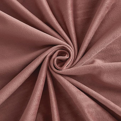 RYB HOME Wild Rose Velvet Curtains 102 inches, Back Tab Soft Fabric Room Darkening Thermal Insulated Luxurious Home Decor Curtains for Living Room Bedroom, W 52" x L 102", 2 Panels Set