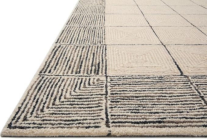 Loloi Chris Loves Julia Francis Collection FRA-02 Cream/Black 2'-3" x 3'-9" Accent Rug