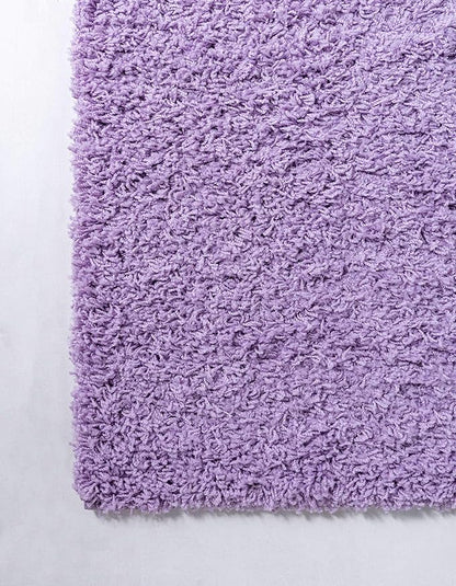 Unique Loom Solid Shag Collection Area Rug (3' 3" x 5' 3" Rectangle, Lilac)