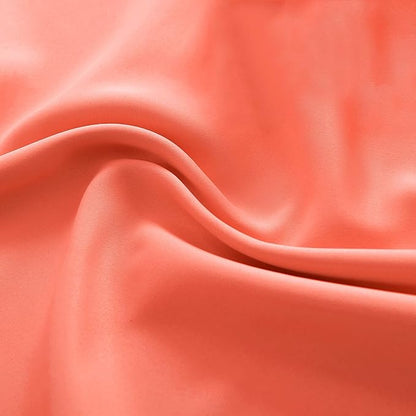 DONREN Room Darkening Rod Pocket Curtain Panels - Thermal Insulated Curtains for Living Room (Coral,52 W x 96 L Inch,2 Panels)