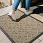 Yimobra Outdoor Mats for Front Door 29.5x17, All-Season Waterproof Doormat Outdoor Entrance, Heavy Duty Non-Slip Outside Door Mat for Garage Patio Proch Entryway Indoor, Light Beige