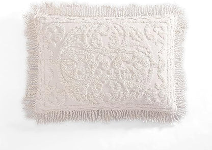 Beatrice Home Fashions Medallion Chenille Bedspread, King Sham, Blush