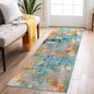 vivorug Runner Rug 2x10 Machine Washable Rug with Non-Slip Backing, Ideal for Kitchen Hallway Entryway Laundry Room - Modern Abstract, Durable, Easy Clean, Low Pile Carpet Runner, Rosy Clouds