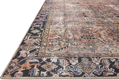 Loloi Chris Loves Julia Jules Collection JUL-02 Terracotta/Multi 7'-6'' x 9'-6'', .13" Pile Height, Area Rug