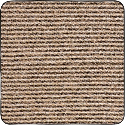 House, Home and More Skid-Resistant Carpet Indoor Area Rug Floor Mat - Black Ripple - 3 Ft X 3 Ft - Non Slip Rubber Backing, Stain Resistant, Dog Friendly, Living Room Bedroom Kitchen Entryway