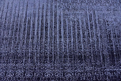 Unique Loom Del Mar Collection Area Rug - Jennifer (6' 1" Square, Blue/ Navy Blue)