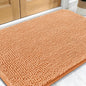 OLANLY Dog Door Mat for Muddy Paws 34x21, Absorbs Moisture and Dirt, Absorbent Non-Slip Washable Doormat, Quick Dry Chenille Mud Mat for Dogs, Entry Indoor Entryway Carpet for Inside Floor, Orange