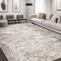 Area Rug Living Room Rugs - 10x12 Washable Large Soft Indoor Neutral Modern Abstract Low Pile Rug Carpet for Bedroom Dining Room Farmhouse Home Office - Brown