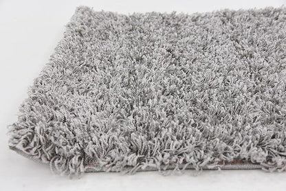 Unique Loom Solid Shag Collection Area Rug (2' x 6' 5" Runner, Cloud Gray)