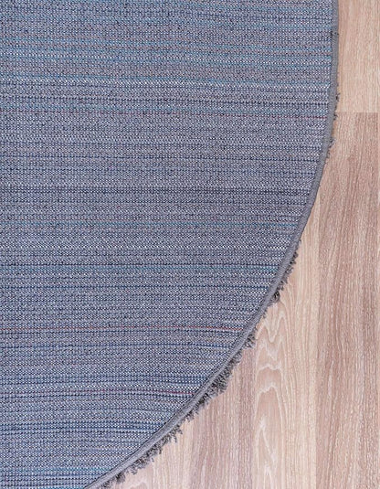 Unique Loom Solid Shag Collection Area Rug (12' 4" Round, Graphite Gray)