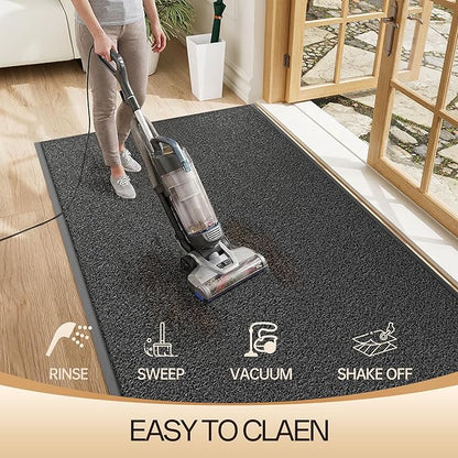 Amyracel Front Door Mat Indoor Outdoor Entrance, 36" x 48" All-Season Waterproof Doormat for Enterway, Heavy Duty Commercial Floor Mat, Fade Resistant, Rubber Back, Low Profile, Easy Clean