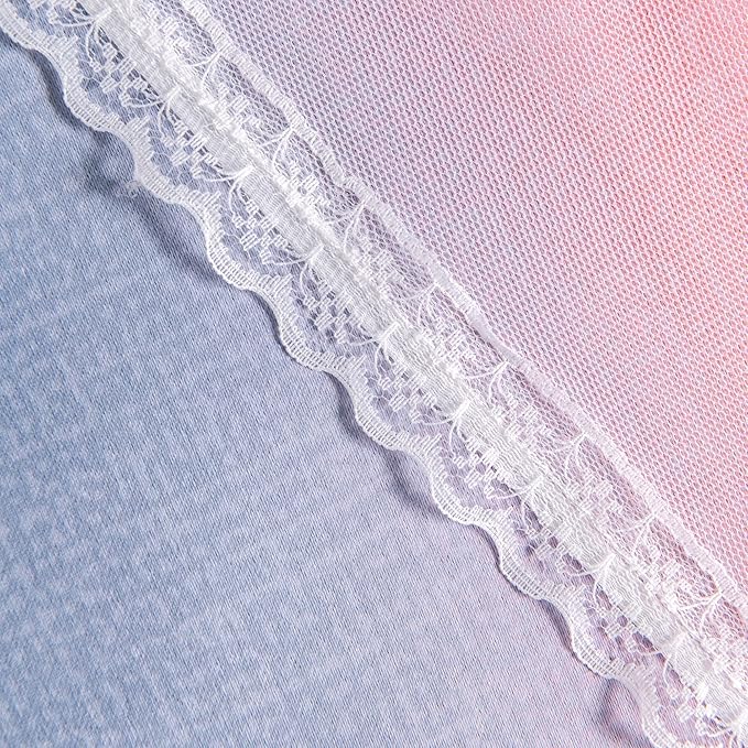XiDi Curtains for Bedroom Decor, Rainbow GreyPinkPu-34-45