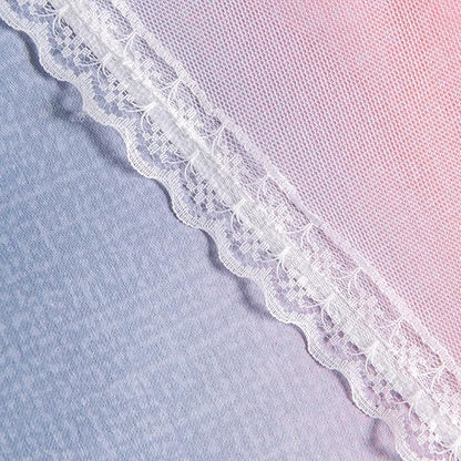 XiDi Curtains for Bedroom Decor, Rainbow GreyPinkPu-52-54