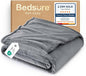 Bedsure GentleSoft Fleece Throw Blanket for Couch Grey - Lightweight Plush Fuzzy Cozy Soft Blankets and Throws for Sofa, 50x60 inches