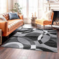 Rugshop Contemporary Abstract Circles Perfect for high Traffic Areas of Your Living Room,Bedroom,Home Office,Kitchen Square Area Rug 6'6" x 6'6" Gray