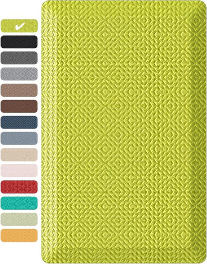Ophanie Kitchen mats for Floor, 3/4 inch Thick, Kitchen Rugs, 20''x39'' Anti Fatigue Standing Cushioned Mat, Waterproof,Comfort Ergonomic mat for Office, Home, Sink, Green Non-Slip Bottom