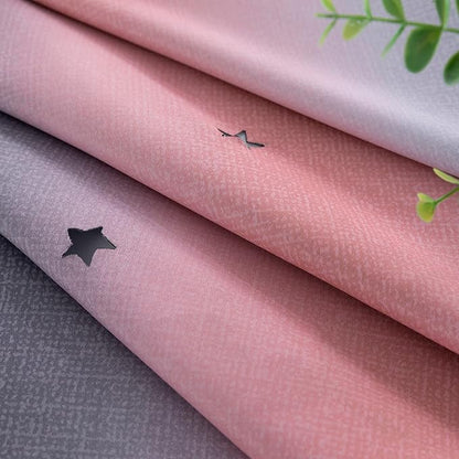 XiDi Curtains for Bedroom Decor, Rainbow Pink-Grey-34-96