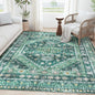 zesthome 6x9 Area Rug, Super Soft Washable Rugs for Living Room, Non-Slip Stain Resistant Vintage Rugs, Ultra-Thin Large Area Rugs(Green/Teal,6'x9')
