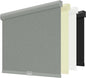ChrisDowa Cordless Blackout Roller Shades for Windows, Striped Free-Stop Window Blinds with Privacy, Thermal Insulated Window Shades for Home, Office and Door. Grey, 46" W x 72" H