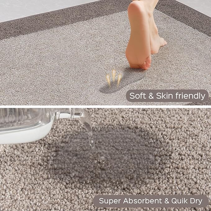 Machine Washable Kitchen Rug 24" x 36", Non Slip Kitchen Mat for Floor, Absorbent Entrance Throw Rug for Bedroom, Hallway, Bathroom, Door