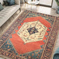 Keen Home Design 6x9 Rug - Machine Washable Area Rug with Non-Slip Backing, Ideal for Living Room, Dining Room, Bedroom - Vintage, Easy Clean, Durable, Low Pile Rug - (6' x 9')