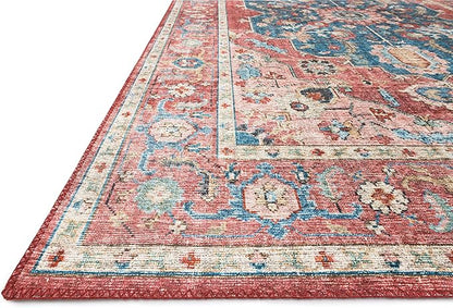 Loloi Skye Collection SKY-05 Brick/Ocean 2'-6" x 10'-0" Runner Rug