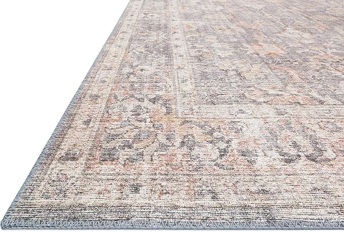 Loloi Skye Collection SKY-01 Grey/Apricot 2'-6" x 12'-0" Runner Rug