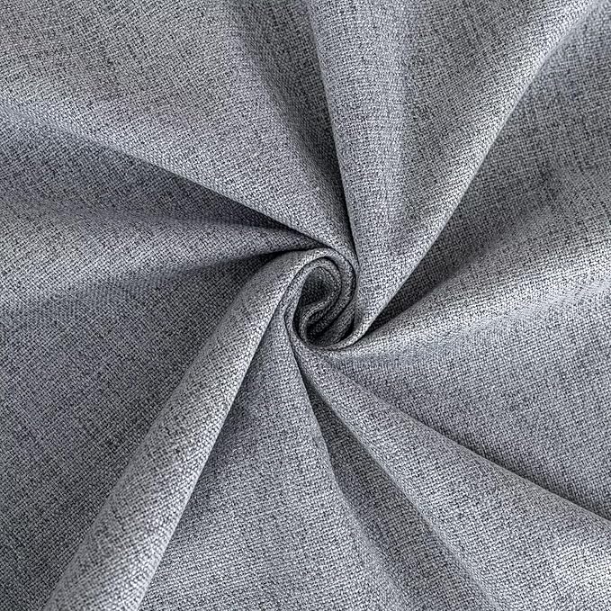 100% Blackout Curtains for Living Room, 72 Inch Curtains 2 Panel Set Light Blocking, Back Tab & Rod Pocket Thermal Insulated Drapes Bedroom Windows Home Decor(52W × 72L inch, Light Grey)