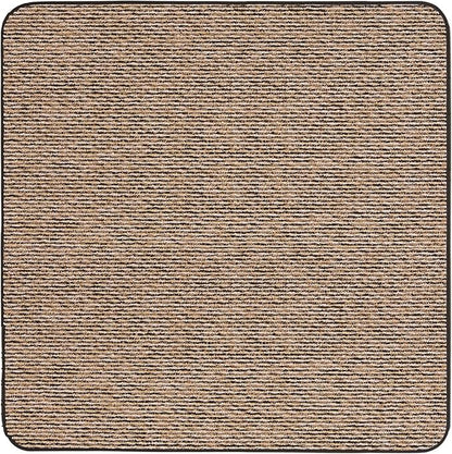 House, Home and More Skid-Resistant Carpet Indoor Area Rug Floor Mat - Black Ripple - 5 Ft X 5 Ft - Non Slip Rubber Backing, Stain Resistant, Dog Friendly, Living Room Bedroom Kitchen Entryway