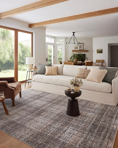 Loloi Angela Rose Ember Collection EMB-05 Graphite/Multi 9'-6" x 13'-1" Area Rug