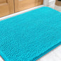 OLANLY Dog Door Mat for Muddy Paws 30x20, Absorbs Moisture and Dirt, Absorbent Non-Slip Washable Doormat, Quick Dry Chenille Mud Mat for Dogs, Entry Indoor Entryway Carpet for Inside Floor, Aqua Blue