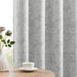 Beauoop Grey Floral Jacquard Blackout Curtains 72 Inches Long 2 Panels for Bedroom Living Room Gray Flower Chenille Room Darkening Thermal Insulated Soundproof Grommet Window Treatments Drapes, 52x72