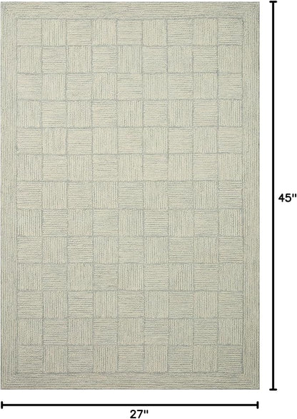 Loloi Chris Loves Julia Francis Collection FRA-03 Silver/Sky 2'-3" x 3'-9" Accent Rug