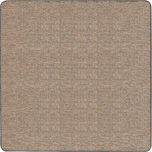 House, Home and More Skid-Resistant Carpet Indoor Area Rug Floor Mat - Black Ripple - 8 Ft X 8 Ft - Non Slip Rubber Backing, Stain Resistant, Dog Friendly, Living Room Bedroom Kitchen Entryway