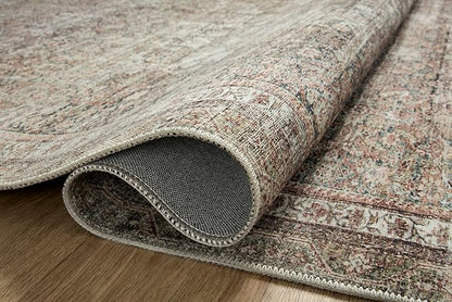 Loloi Chris Loves Julia Jules Collection JUL-09 Ink/Terracotta 7'-6'' x 9'-6'', .13" Pile Height, Area Rug